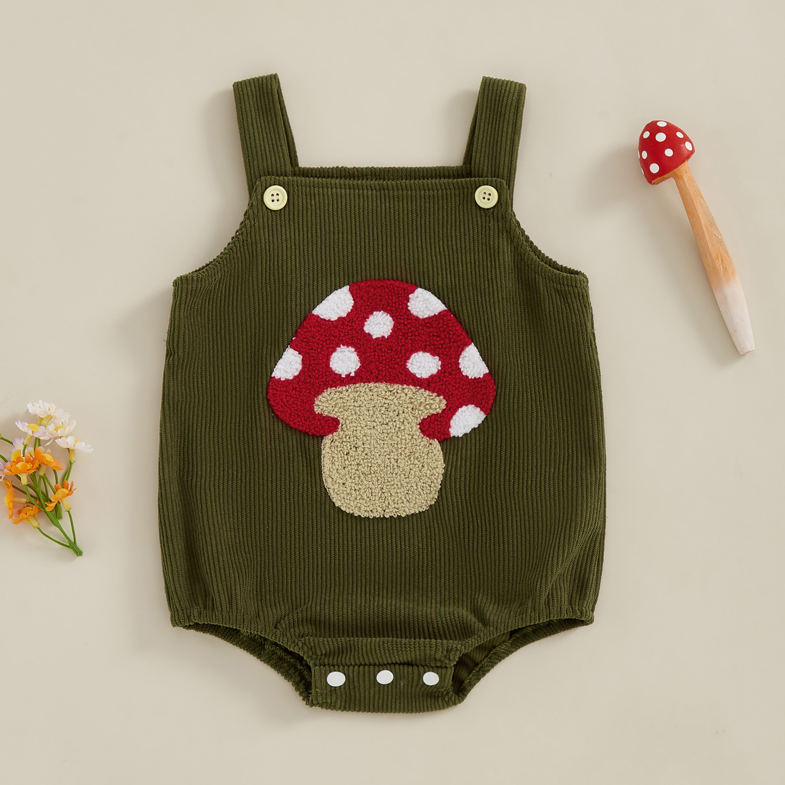 Summer Baby Romper Sleeveless  - Embroidery Lady Bug ulasan dan harga