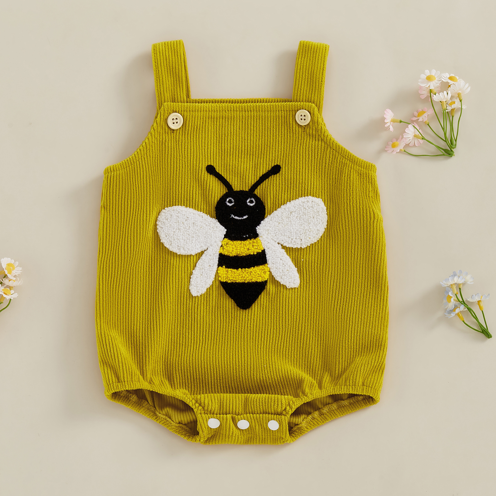 Summer Baby Romper Sleeveless  - Embroidery Lady Bug ulasan dan harga