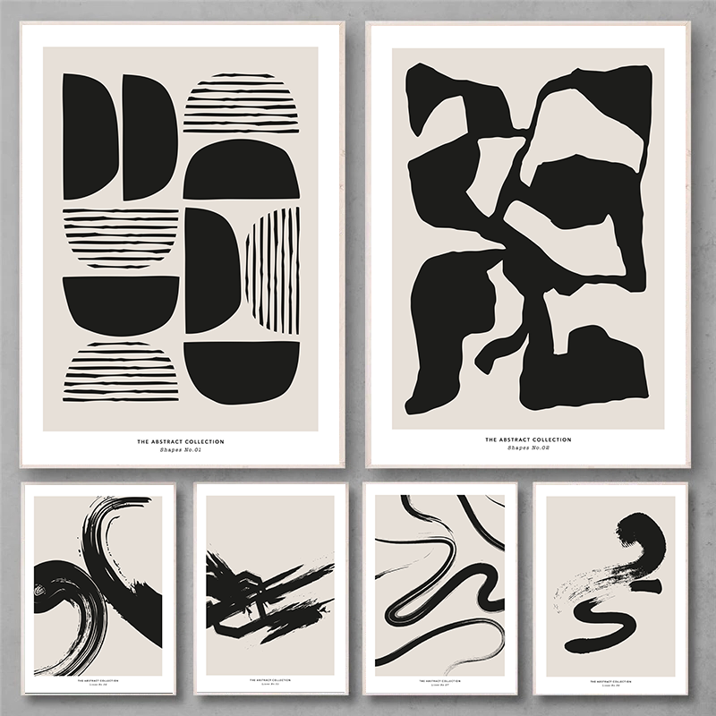 Minimalist Paint Strokes Abstr - Embroidery Art Painting ulasan dan harga