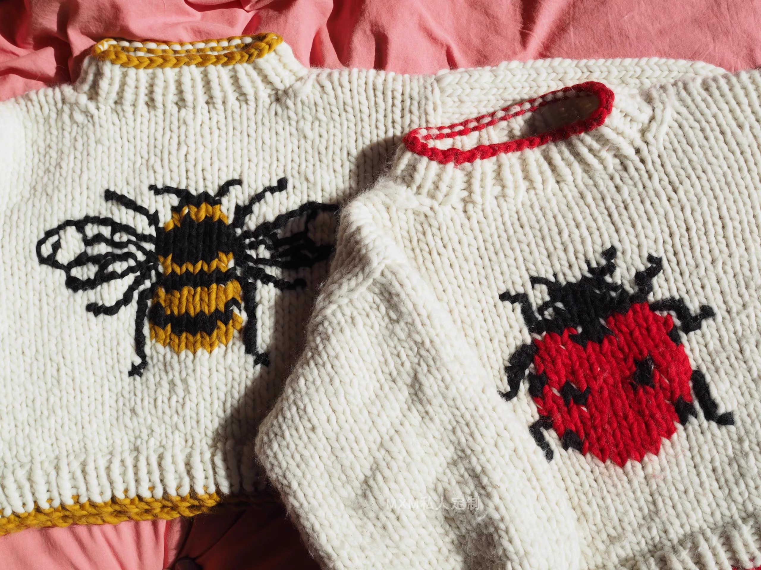 Seven Star Ladybug Pattern Pur - Embroidery Lady Bug ulasan dan harga
