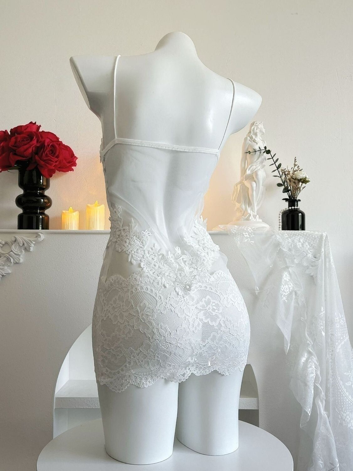 Sexy Lace Embroidery Strapless - Embroidery Lace ulasan dan harga