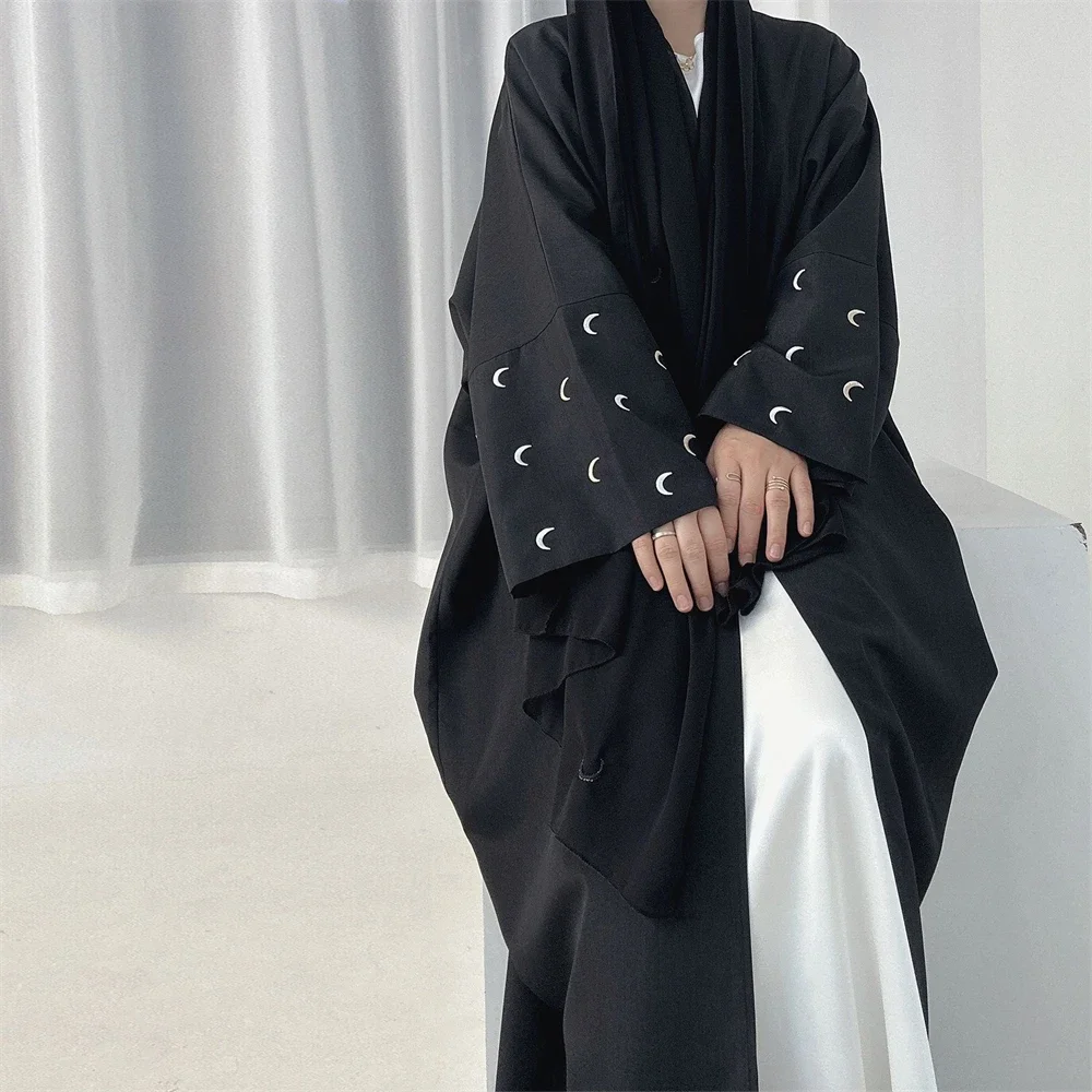 Open Abaya Muslim Dress Women  - Embroidery Kebaya ulasan dan harga