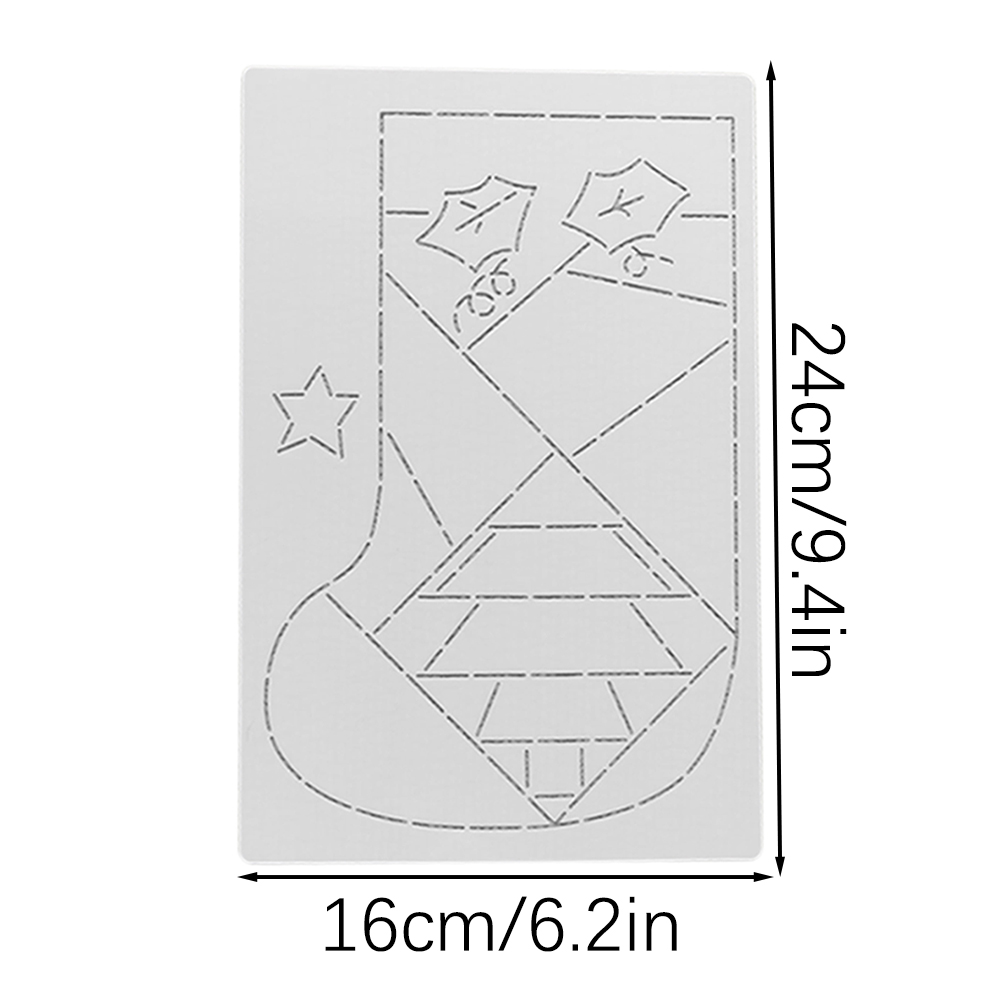 DIY Xmas Stocking Patchworks S - Embroidery Xmas Kits ulasan dan harga