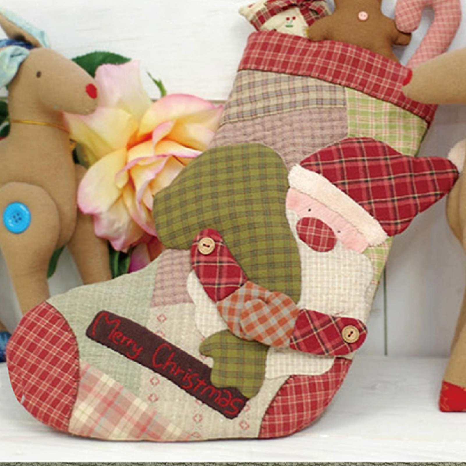 DIY Xmas Stocking Patchworks S - Embroidery Xmas Kits ulasan dan harga