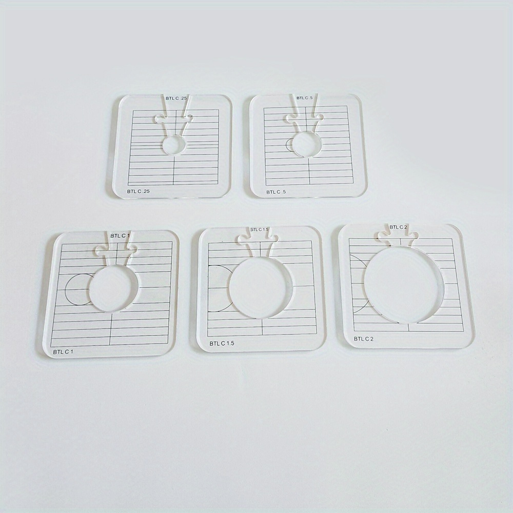 5Pcs Quilting Templates for Lo - Embroidery Zig Zag Stitch ulasan dan harga