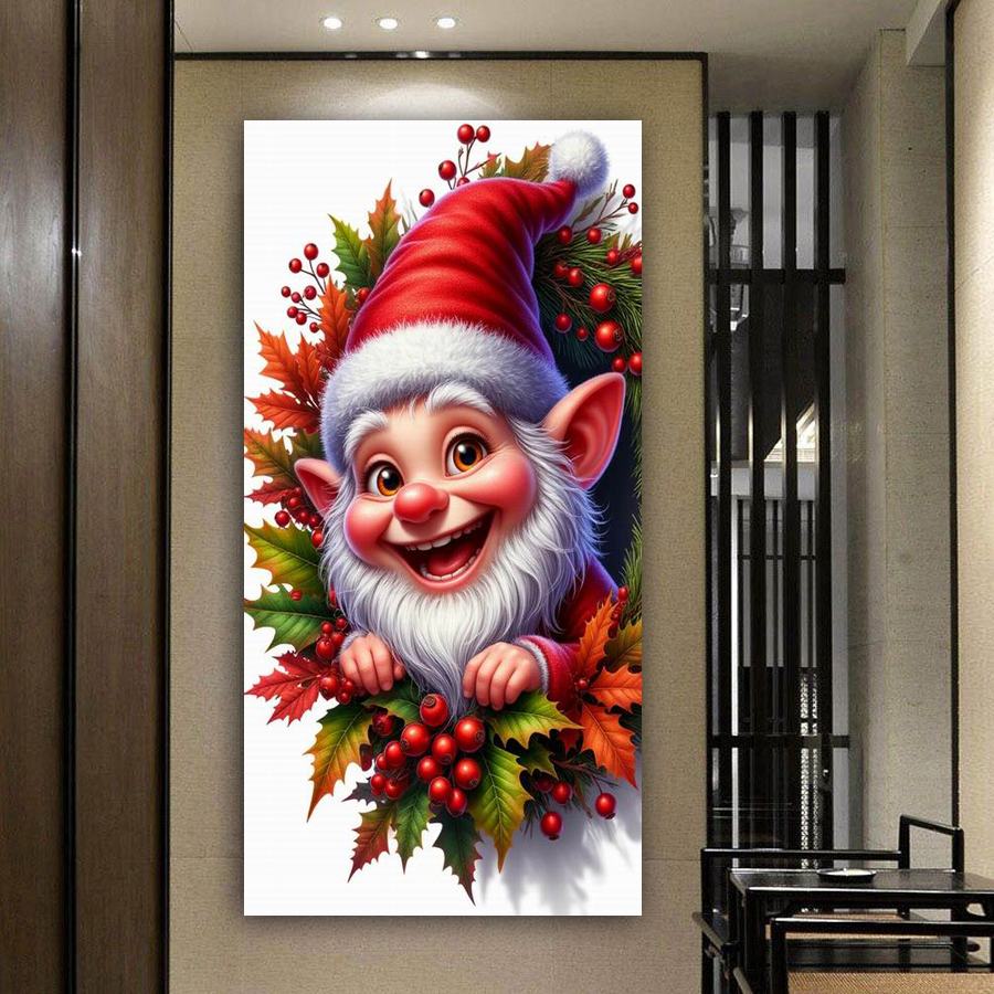 Santa Claus Picture Large Size - Embroidery Xmas Kits ulasan dan harga