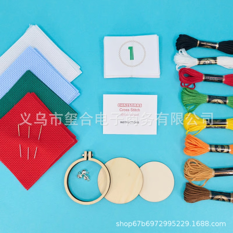 DIY Christmas Cross Stitch Adv - Embroidery Xmas Kits ulasan dan harga