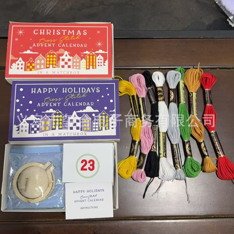 DIY Christmas Cross Stitch Adv - Embroidery Xmas Kits ulasan dan harga
