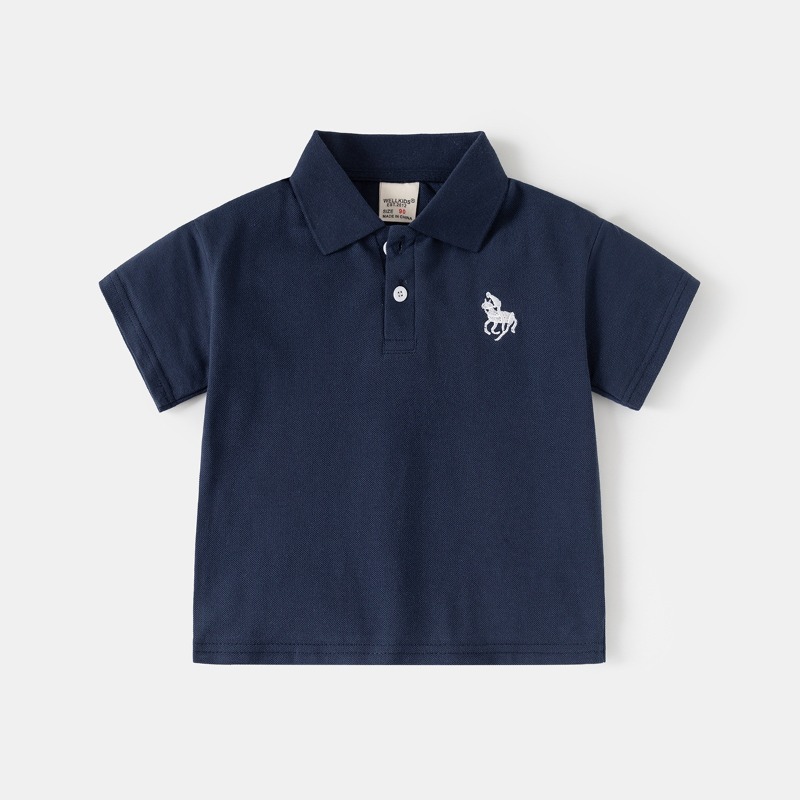 HoneyCherry Boys Polo Shirt Sh - Embroidery Design Logo ulasan dan harga