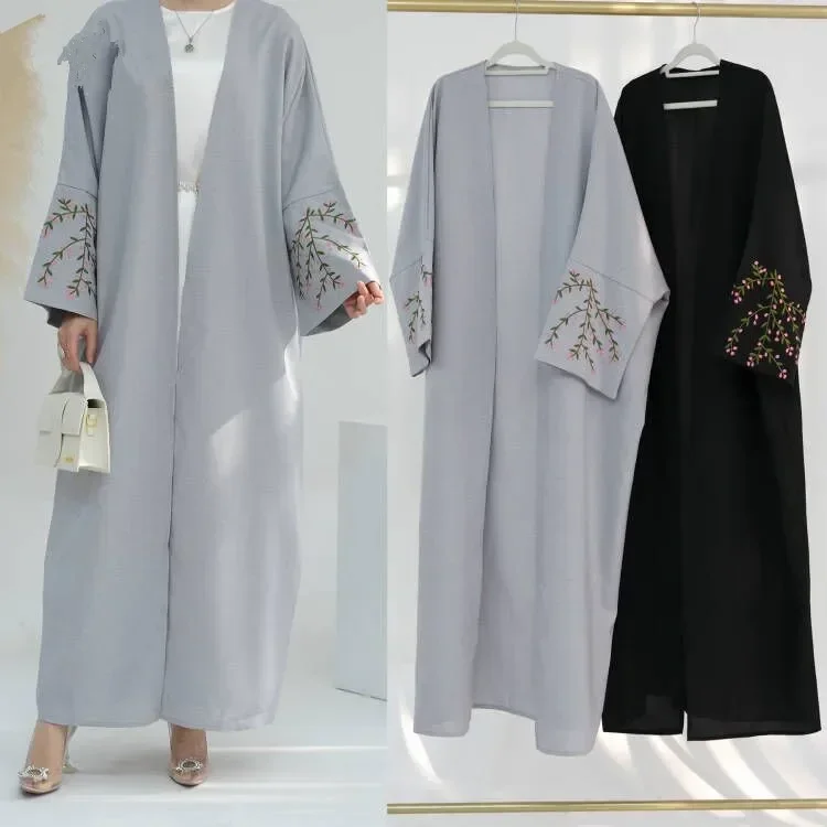 Eid Embroidered Abayas for Wom - Embroidery Kebaya ulasan dan harga